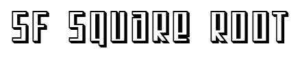 SF Square Root font