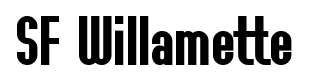 SF Willamette font