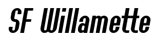 SF Willamette font