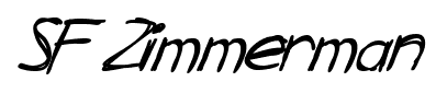 SF Zimmerman font