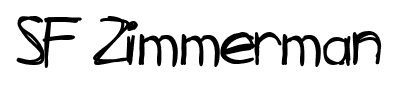 SF Zimmerman font