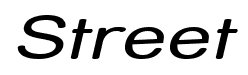 Street font