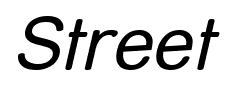 Street font
