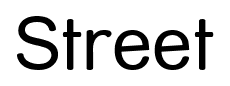 Street font