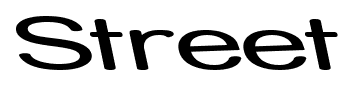Street font