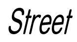 Street font