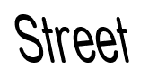 Street font