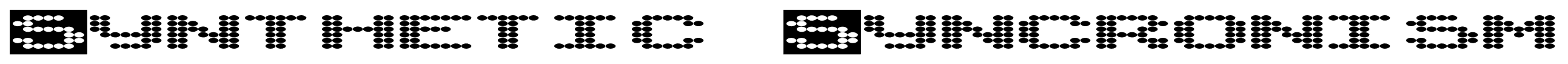 Synthetic Syncronism font