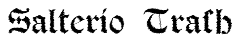 Salterio Trash font