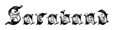 Saraband font