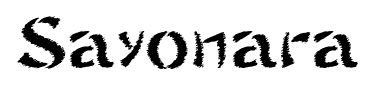 Sayonara font