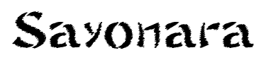 Sayonara font