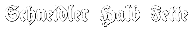 Schneidler Halb Fette font