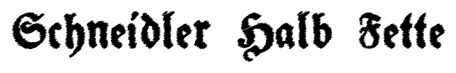 Schneidler Halb Fette font