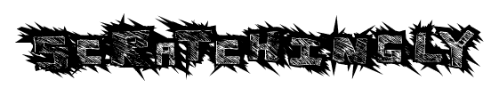 Scratchingly font