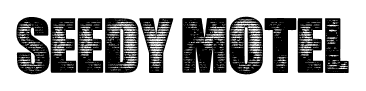 Seedy Motel font