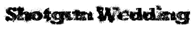 Shotgun Wedding font