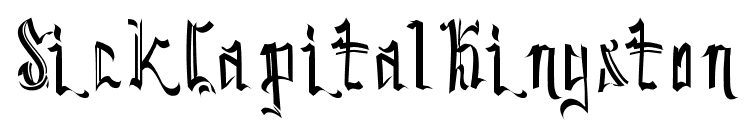 SickCapital Kingston font