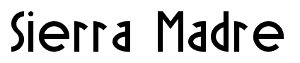 Sierra Madre font