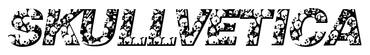 Skullvetica font