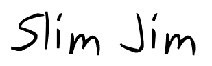 Slim Jim font