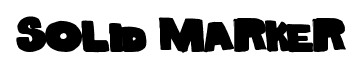 Solid Marker font
