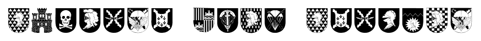 Spanish Army Shields font