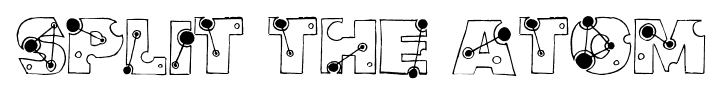 Split the Atom font