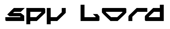 Spy Lord font
