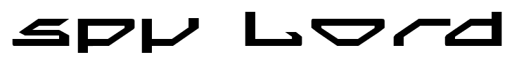 Spy Lord font