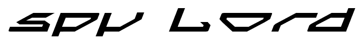 Spy Lord font