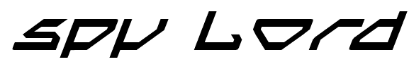 Spy Lord font