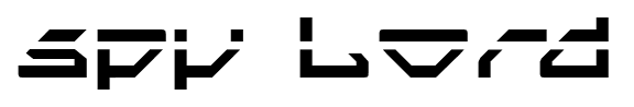 Spy Lord font