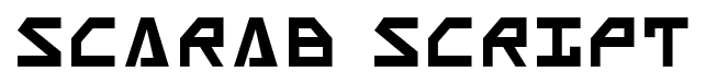 Scarab Script font