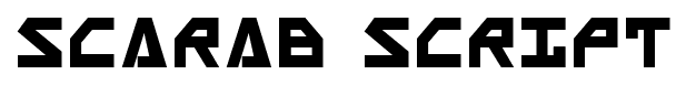 Scarab Script font