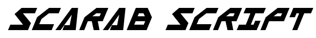 Scarab Script font