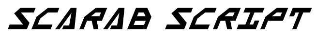 Scarab Script font