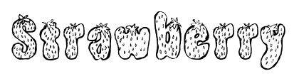 Strawberry font