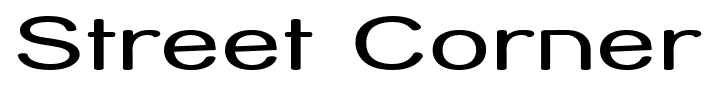 Street Corner font