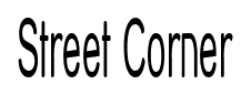 Street Corner font