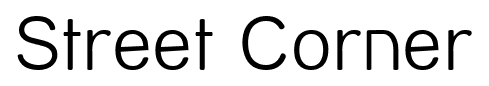 Street Corner font