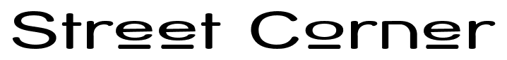Street Corner font