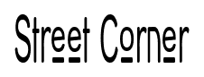 Street Corner font
