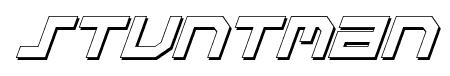 Stuntman font