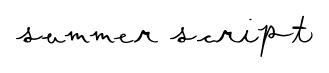 Summer Script font