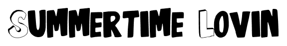 Summertime Lovin font