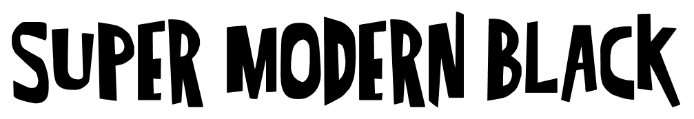 SUPER MODERN BLACK font