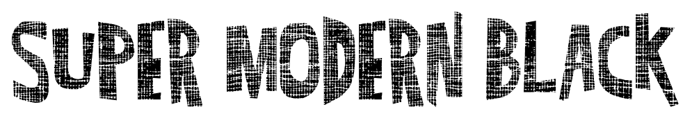SUPER MODERN BLACK font