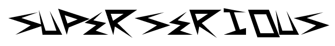 SuperSerious font