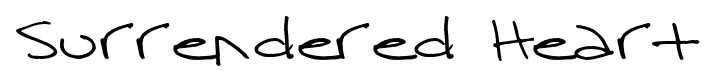 Surrendered Heart font